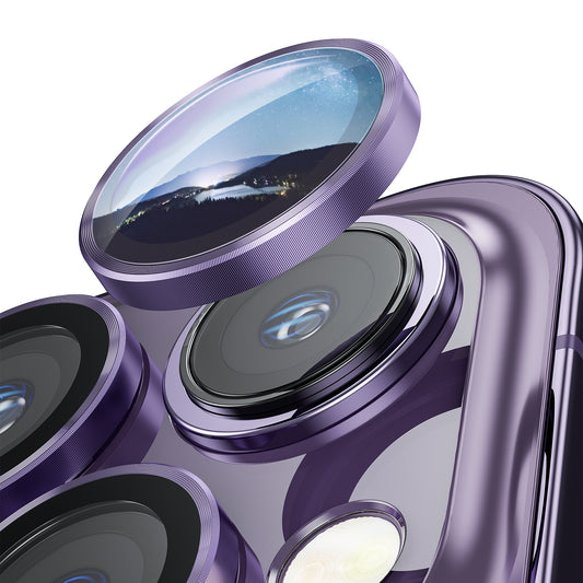 Hoerrye iPhone 14 Pro Max & iPhone 14 Pro Camera Lens Protector - Purple