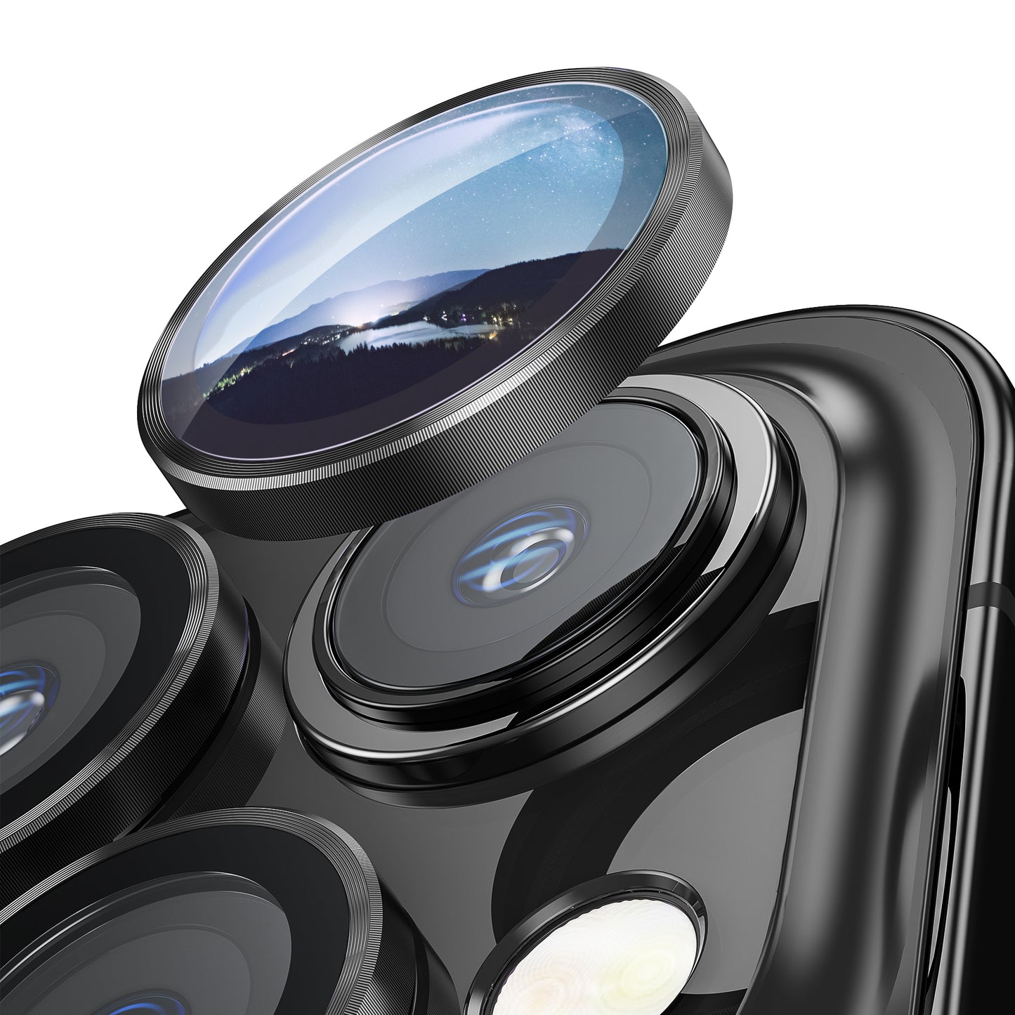 Hoerrye iPhone 14 Pro Max & iPhone 14 Pro Camera Lens Protector - Black