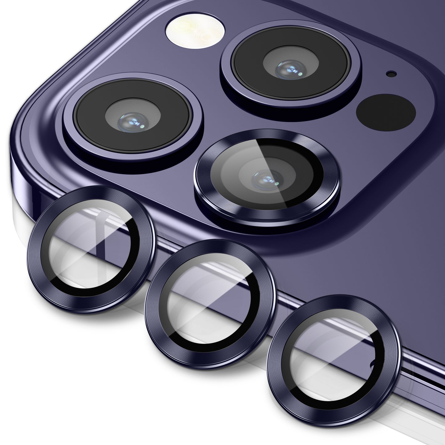 Hoerrye iPhone 14 Pro Max & iPhone 14 Pro Camera Lens Protector -  Deep Purple