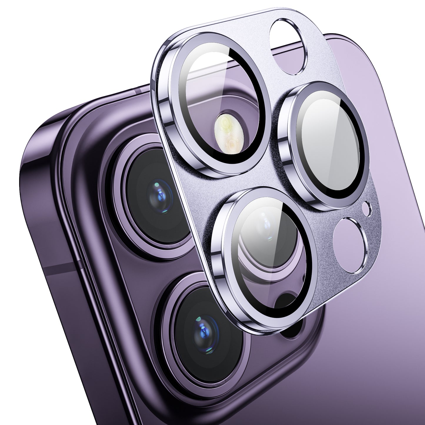 Mansoorr iPhone 14 Pro/iPhone 14 Pro Max Camera Lens Protector -Purple