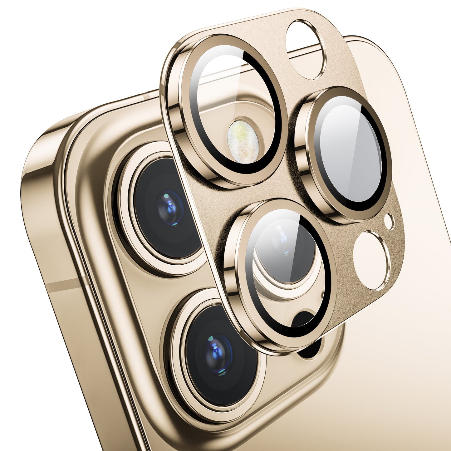 Mansoorr iPhone 14 Pro/iPhone 14 Pro Max Camera Lens Protector -Gold