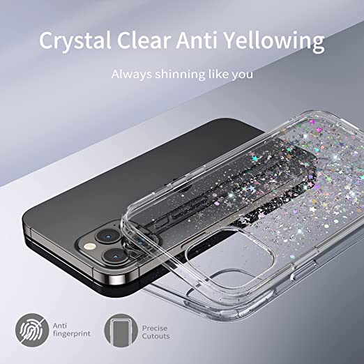 Hoerrye iPhone 12 & iPhone 12 Pro Cute Case -Clear