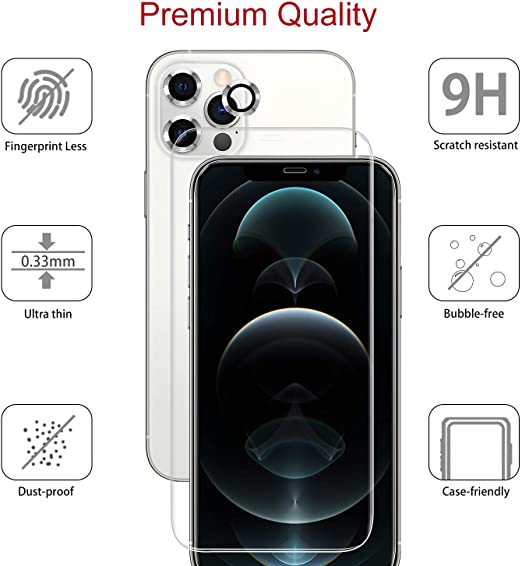 Hoerrye Screen Protector, Camera Lens Protector-Silver