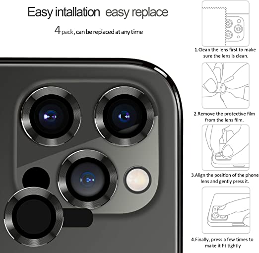 Hoerrye Camera Lens Protector - Black