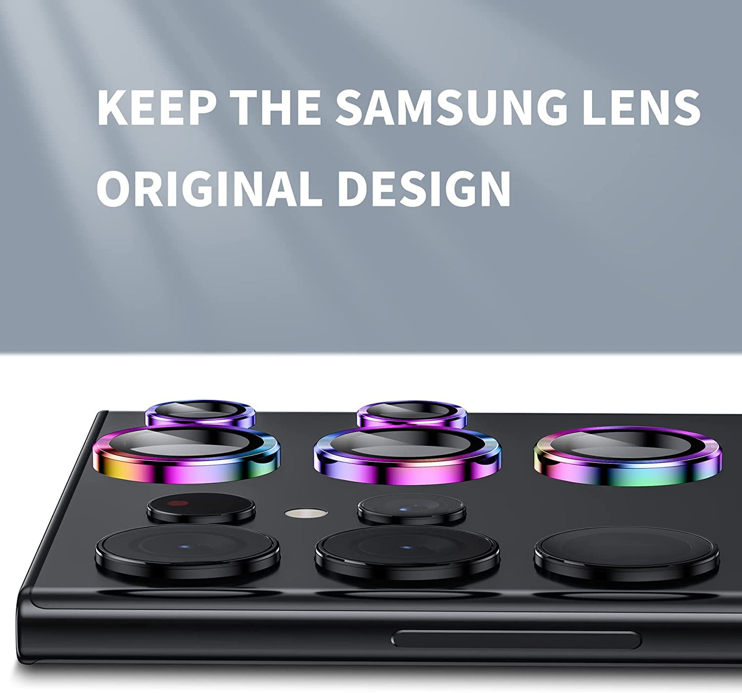 Hoerrye for Samsung Galaxy S23 Ultra Camera Lens Protector -Colorful