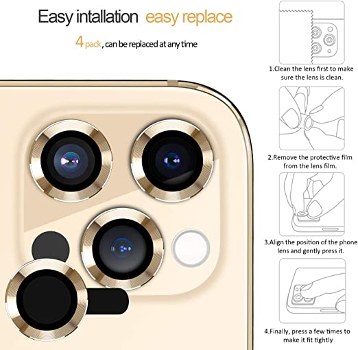 Hoerrye Camera Lens Protector - Gold