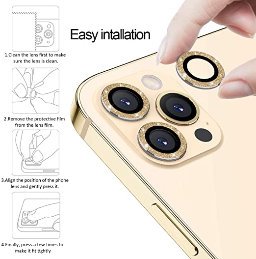 Hoerrye Camera Lens Protector - Diamond Gold