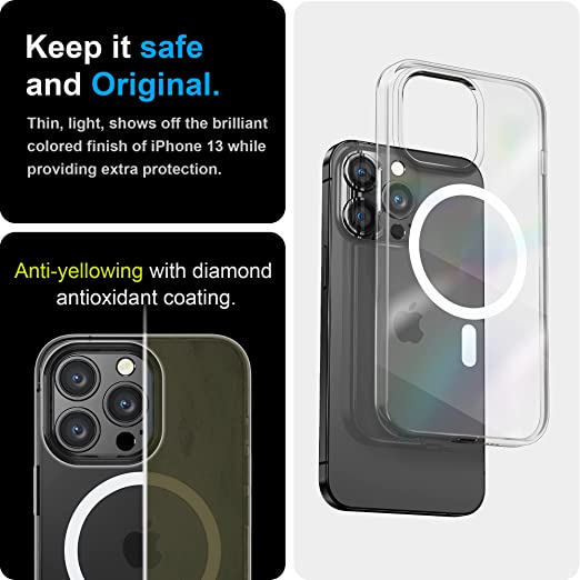 Hoerrye iPhone 13 Pro Max Case-Crystal Clear