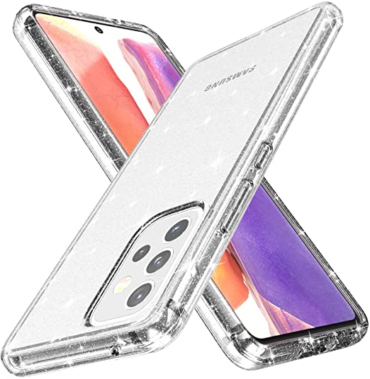 Hoerrye Samsung A53 Case-Glitter Clear